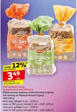 Auchan Chleb wieloziarnisty na zakwasie Oskroba oferta