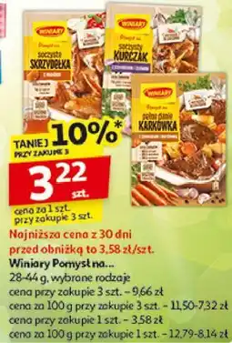 Auchan Karkówka z ziemniakami i marchewką Winiary Pomysł Na oferta