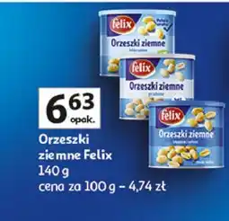 Auchan Orzeszki ziemne lekko solone Felix oferta