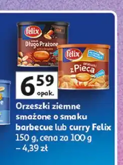 Auchan Orzeszki długo prażone extra chrupkie z solą Felix oferta
