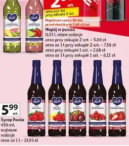 Auchan Syrop truskawkowy Paola oferta