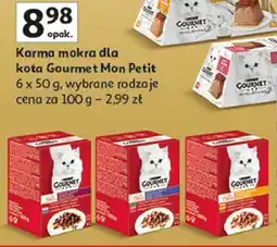 Auchan Karma dla kota kaczka + kurczak indyk Purina Gourmet Mon Petit oferta