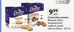 Auchan Ciasteczka z ciemną czekoladą Elovena oferta