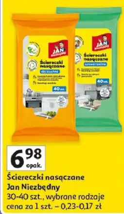 Auchan Ściereczki nasączone uniwersalne Jan Niezbędny oferta