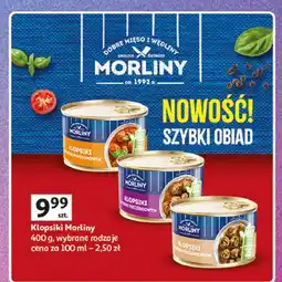Auchan Danie klopsiki w sosie pieczarkowym Morliny oferta