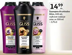 Auchan Szampon do włosów łamliwych i matowych Gliss Kur Liquid Silk oferta