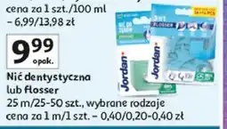 Auchan Nić wykałaczka i czyścik do języka Jordan 3-In-1 Flosser oferta