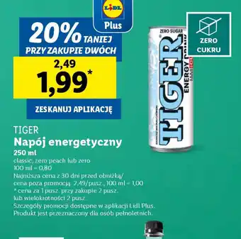 Lidl Napój energetyczny Tiger oferta