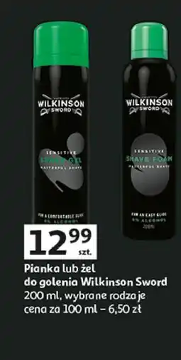 Auchan Pianka do golenia sensitive Wilkinson Sword oferta