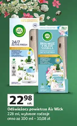 Auchan Odświeżacz powietrza kwiat bawełny Air Wick Active Fresh oferta