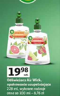Auchan Odświeżacz powietrza grapefruit i kwiat pomarańczy zapas Air Wick Active Fresh oferta