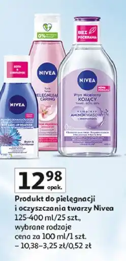 Auchan Tonik łagodzący cera sucha i wrażliwa Nivea Face Essentials oferta