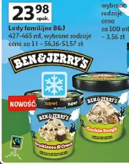 Auchan Lody brookieees & cream Ben Jerry's oferta