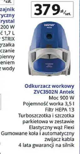 Auchan Odkurzacz antek zvc35032n Zelmer oferta