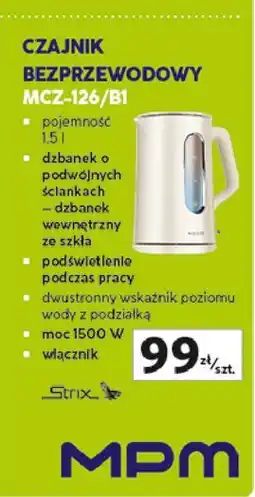 Auchan Czajnik mcz-126/b1 Mpm Product oferta