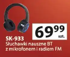 Auchan Słuchawki sk-933 czarno-niebieskie Vakoss oferta