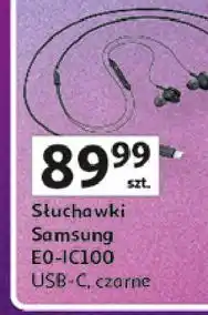 Auchan Słuchawki eo-ic100 czarne Samsung oferta