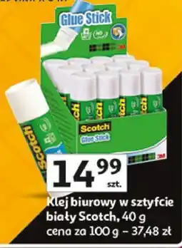 Auchan Klej w sztyfcie biały Scotch oferta