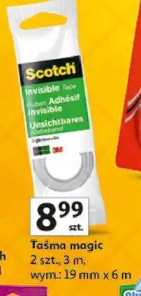 Auchan Taśma klejąca magic Scotch oferta