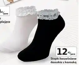 Auchan Stopki damskie koronka oferta