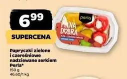 Netto Papryczki zielone i czereśniowe nadziewane serkiem Perla Antipasti oferta