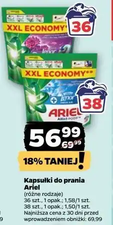 Netto Kapsułki do prania touch of lenor color Ariel 3 In 1 oferta