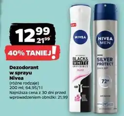 Netto Antyperspirant clear Nivea Invisible Black & White oferta