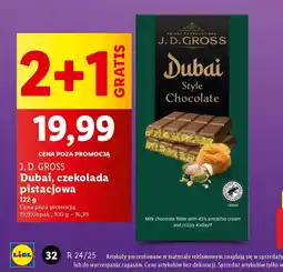 Lidl J. D. Gross Dubai, czekolada pistacjowa oferta