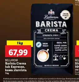 Lidl Kawa ziarnista Bellarom Barista Crema lub Espresso oferta