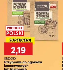 Lidl Przyprawa do ogórków konserwowych lub kiszonych Origino oferta