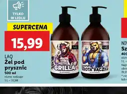 Lidl Zel pod prysznic LAQ oferta