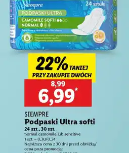 Lidl Podpaski Siempre Ultra softi oferta