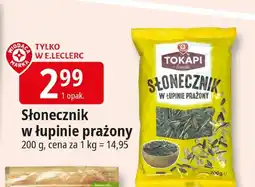E.Leclerc Słonecznik w łupinie prażony Tokapi oferta