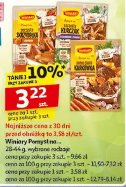 Auchan Karkówkę z ziemniakami i marchewką Winiary pomysł na oferta