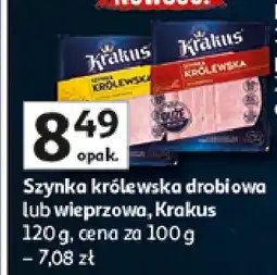 Auchan Szynka królewska z fileta kurczaka Krakus animex oferta