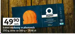Auchan Łosoś norweski wędzony w plastrach Mowi oferta