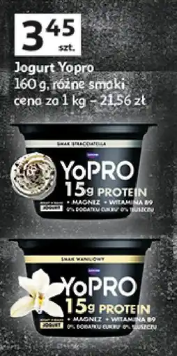Auchan Jogurt proteinowy straciatella Danone yopro oferta