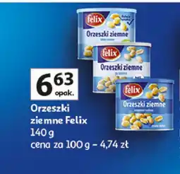 Auchan Orzeszki ziemne lekko solone Felix orzeszki oferta