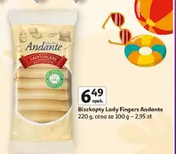 Auchan Biszkopty lady fingers Andante oferta