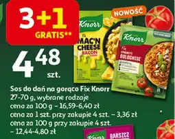 Auchan Mac'n cheese bacon Knorr fix oferta