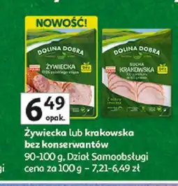Auchan Kiełbasa krakowska Dolina dobra oferta
