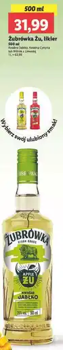 Lidl Wódka Żubrówka Limonka Wiśnia oferta
