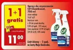 Biedronka Spray do czyszczenia Cif Cleanboost 750 ml oferta