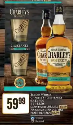 Dino ZESTAW WHISKY CHARLEY'S + 2 SZKLANKI oferta