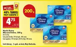 Biedronka Masło Ekstra Mleczna Dolina 200 g oferta