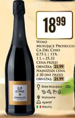 Dino Wino musujące Prosecco CA Del Cino oferta