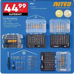 Biedronka Bity o raz bity precyzyjne z uchwytem Niteo Tools oferta