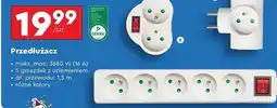 Biedronka Przedłużacz 5 gniazd 1.5 m oferta