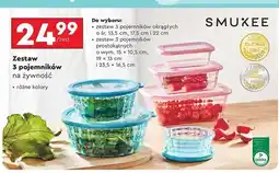 Biedronka Zestaw pojemników okrągłych Smukee oferta