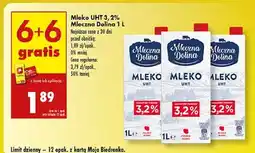 Biedronka Mleko 3.2% Mleczna Dolina oferta